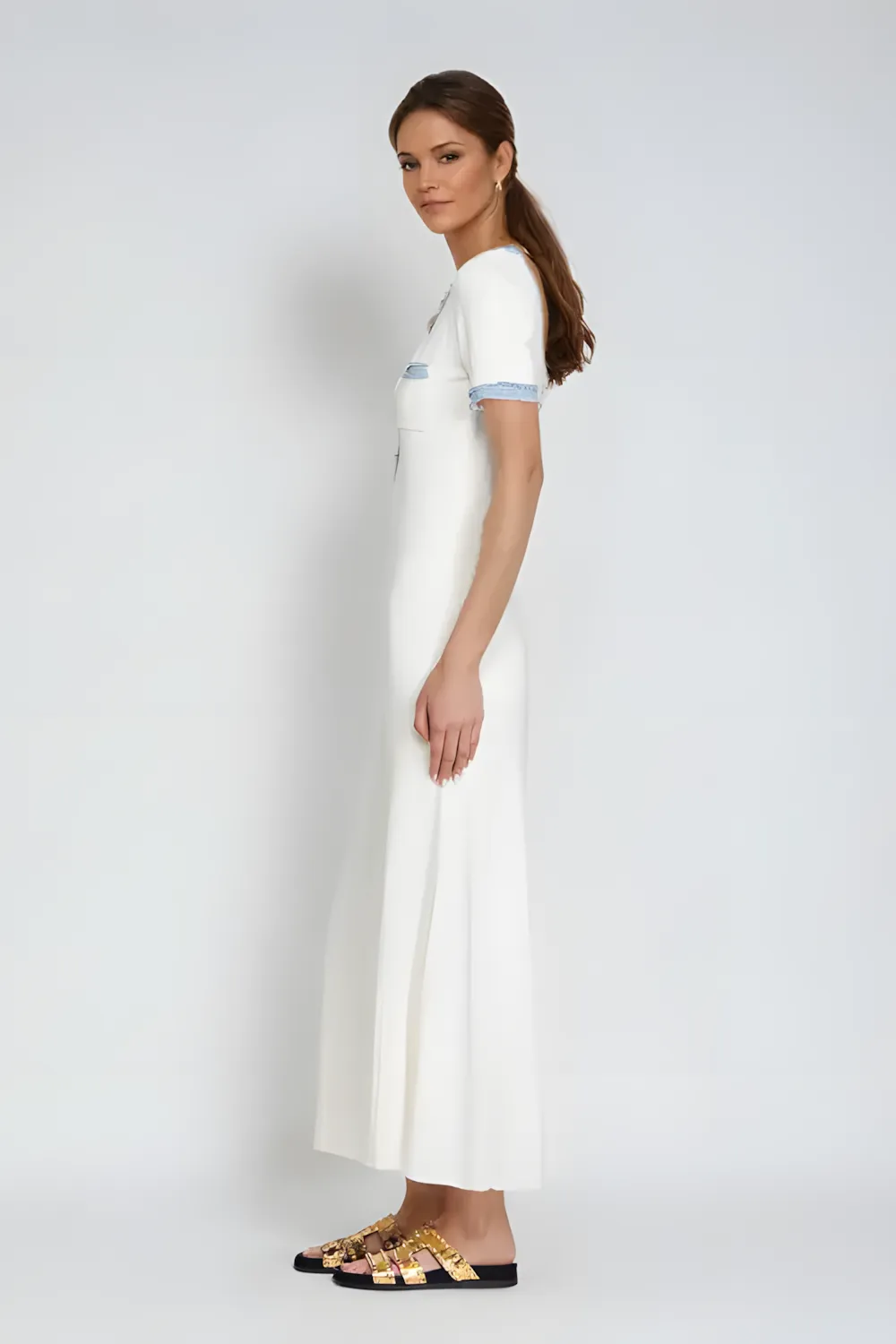 Ellie™ Knit & Denim Dress