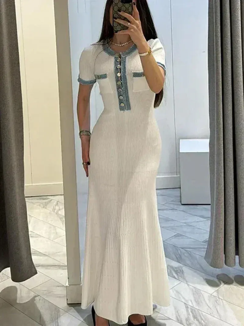 Ellie™ Knit & Denim Dress