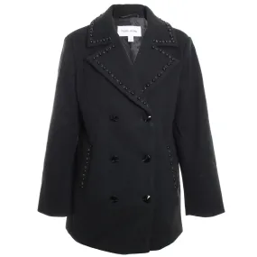 Embellished Double Breasted Peacoat