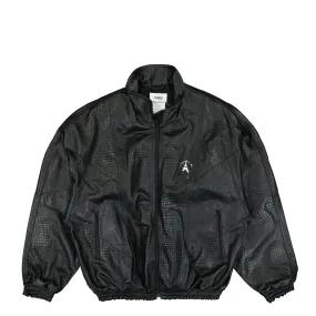 Embossed Leather Track Jacket