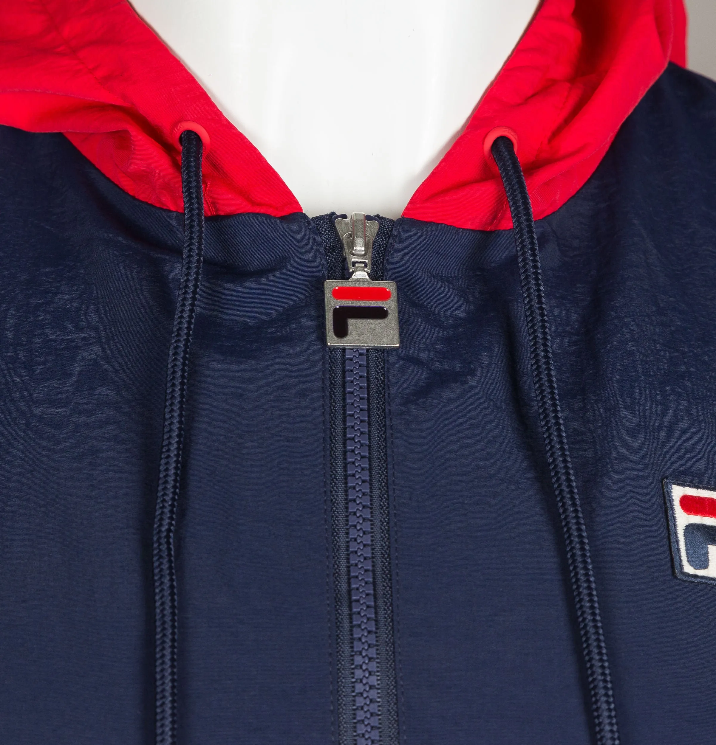 Fila Vintage Macker 2 Colour Block Jacket Navy