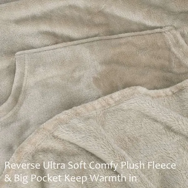 Fleece Wearable Blanket Poncho