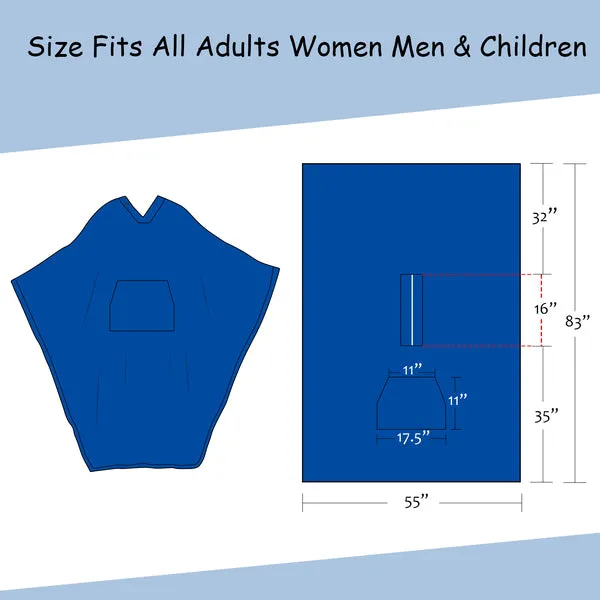 Fleece Wearable Blanket Poncho