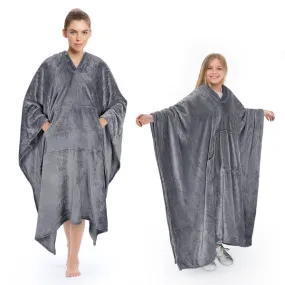 Fleece Wearable Blanket Poncho