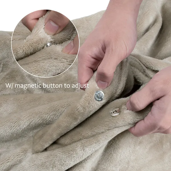 Fleece Wearable Blanket Poncho