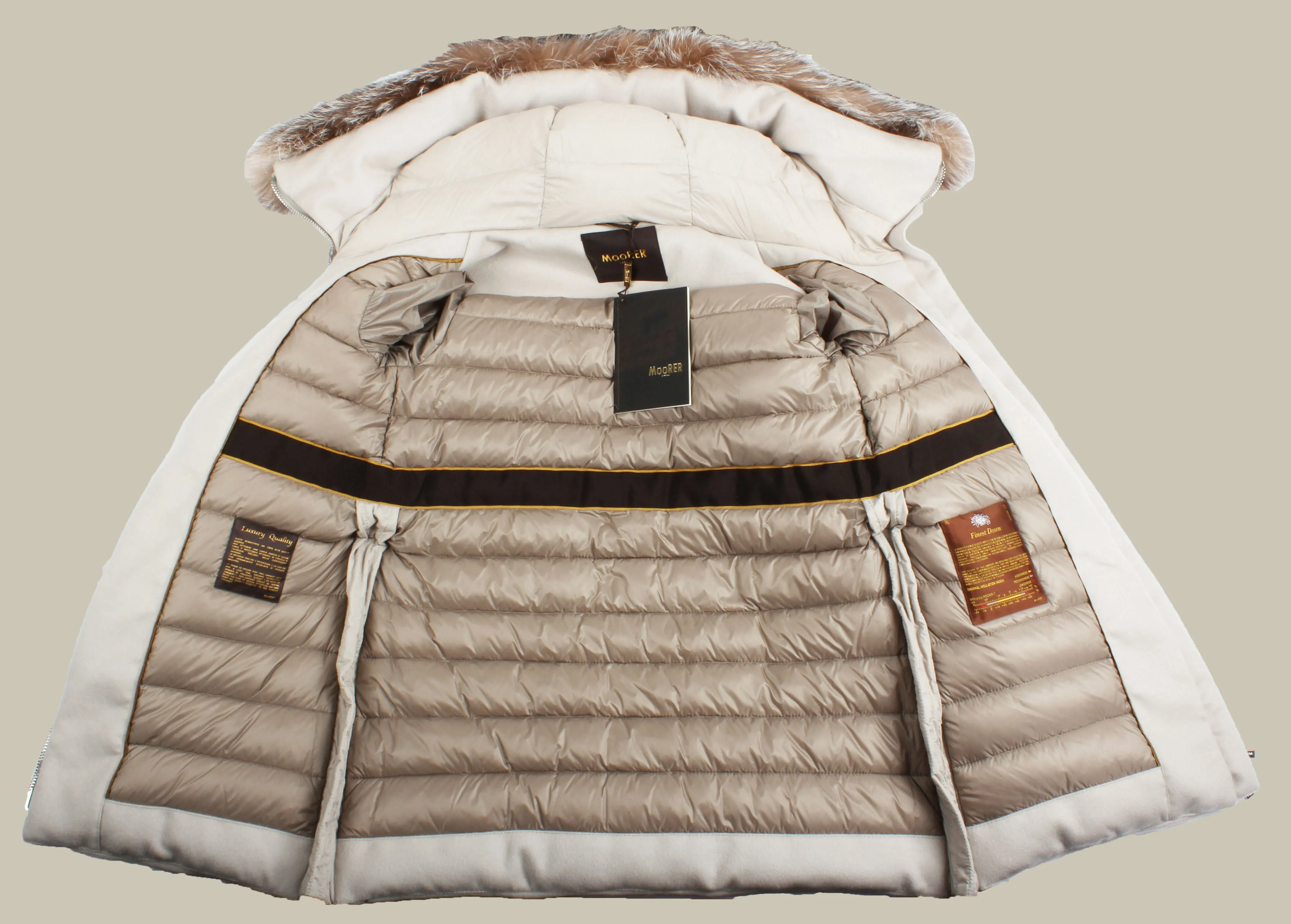 FRESIA Beige Trapeze-Line Coat