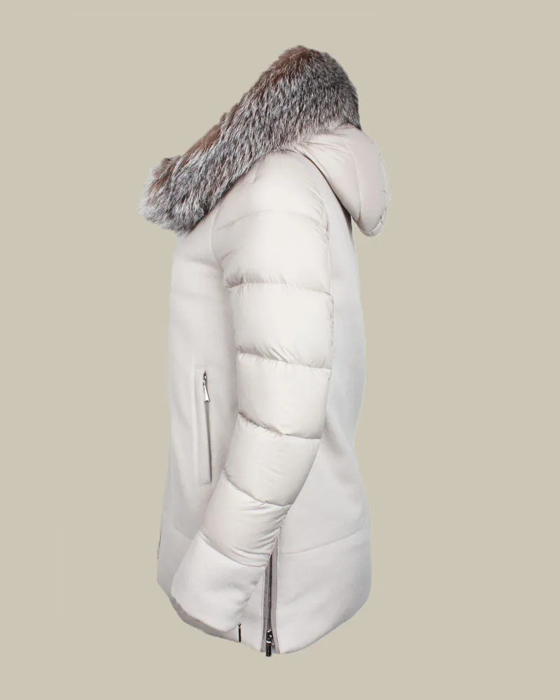 FRESIA Beige Trapeze-Line Coat