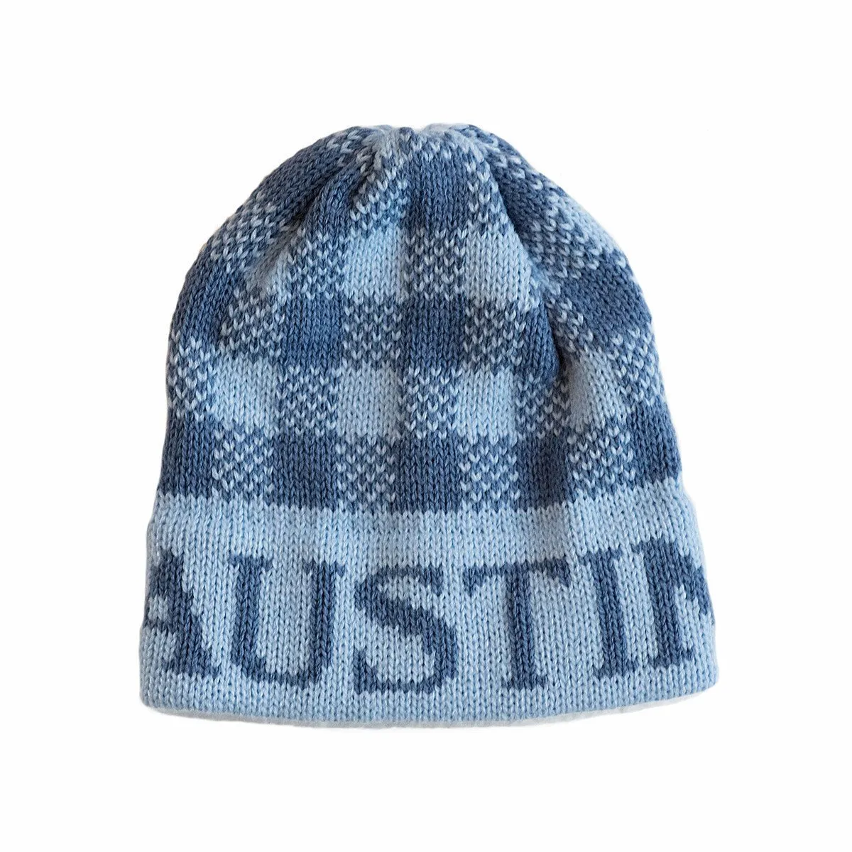 Gingham Personalized Knit Hat