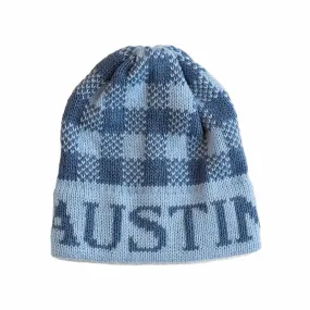 Gingham Personalized Knit Hat