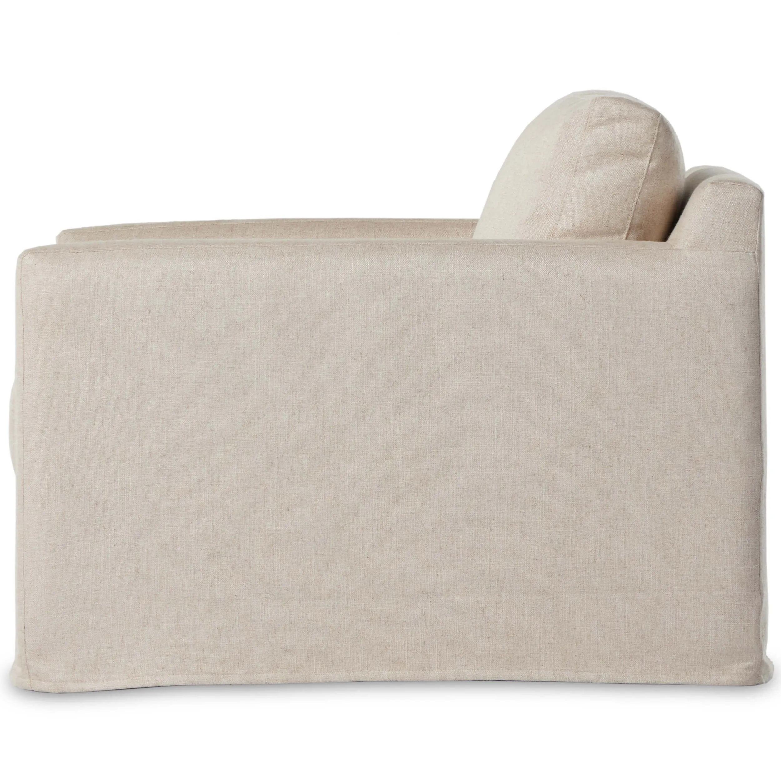 Hampton Slipcover Chair and a Half, Evere Oatmeal