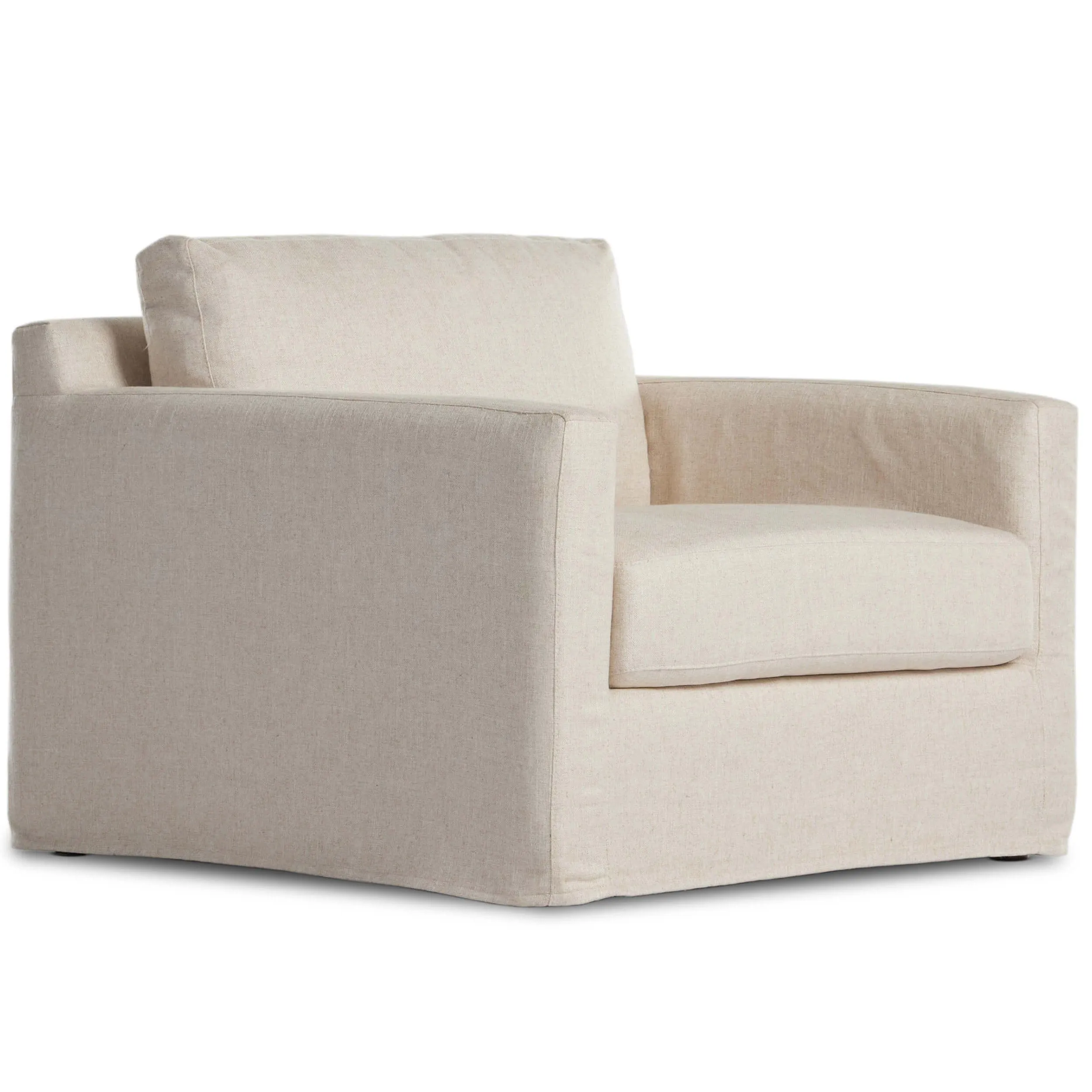 Hampton Slipcover Chair and a Half, Evere Oatmeal