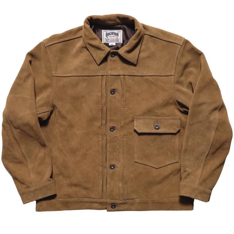 HOUSTON COW SUEDE TRACK JACKET