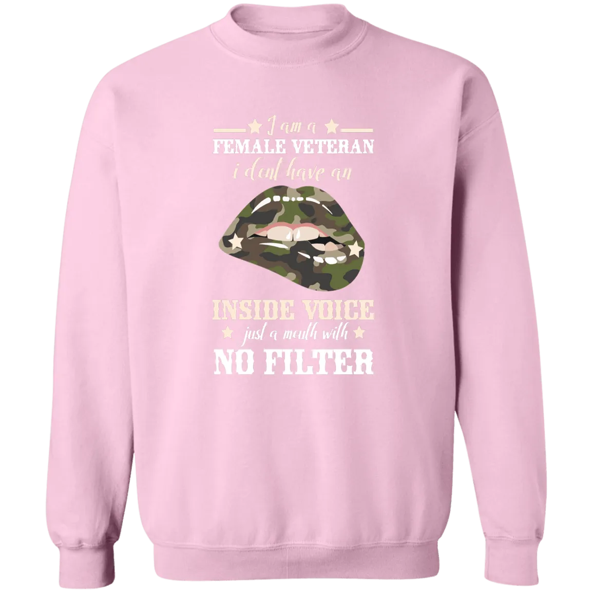 Inside Voice Ladies Crewneck Pullover Sweatshirt