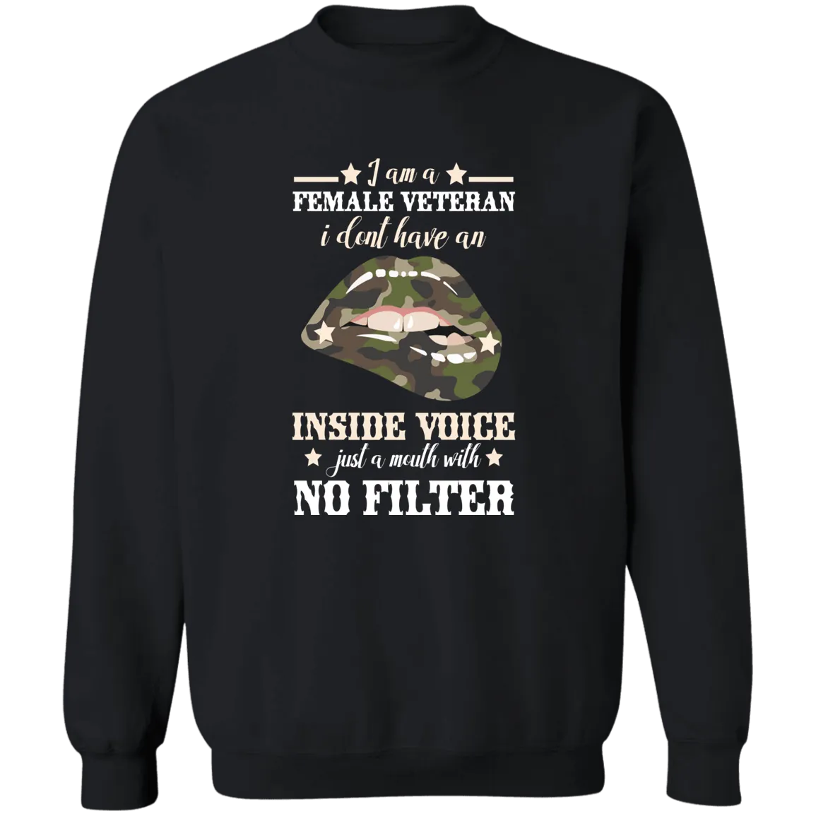 Inside Voice Ladies Crewneck Pullover Sweatshirt