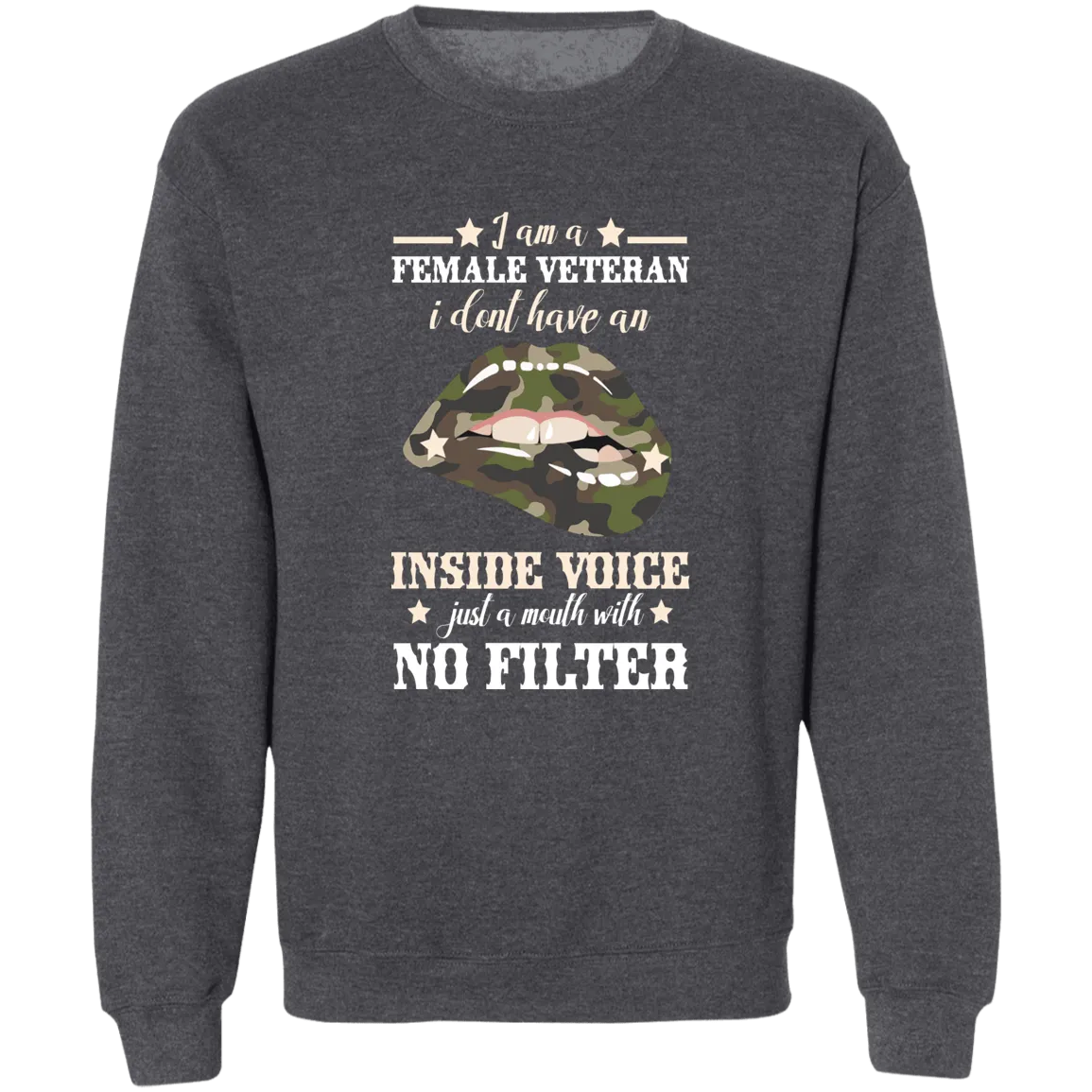 Inside Voice Ladies Crewneck Pullover Sweatshirt