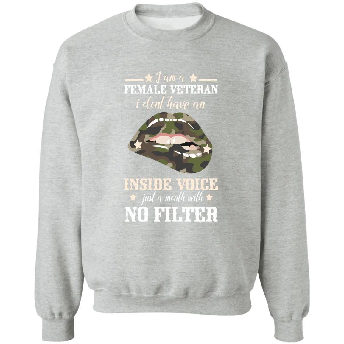Inside Voice Ladies Crewneck Pullover Sweatshirt