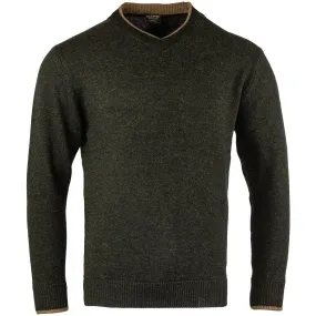 Jack Pyke Ashcombe V-Neck Pullover Dark Olive