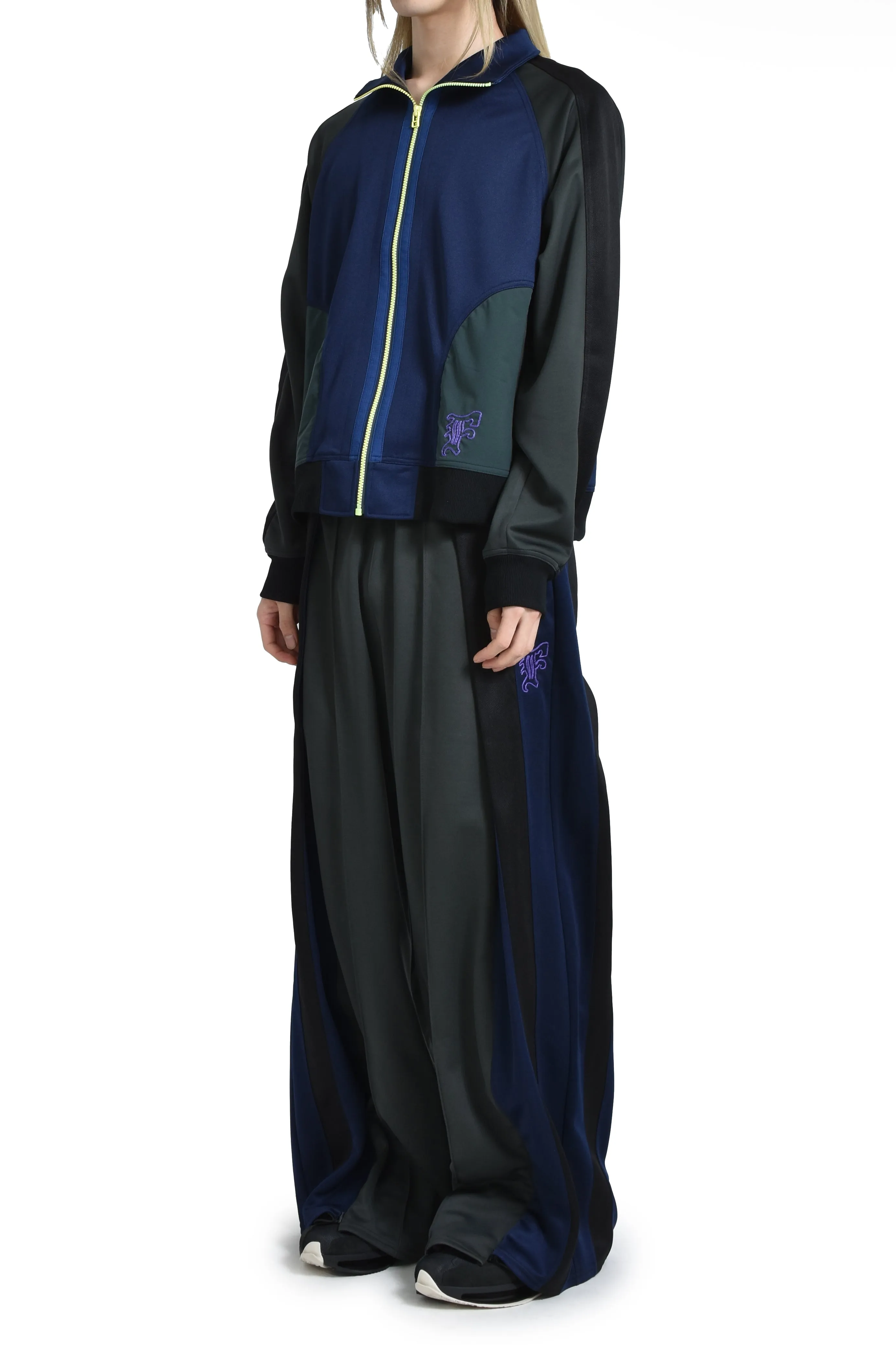 JERSEY TRACK JACKET / NVY