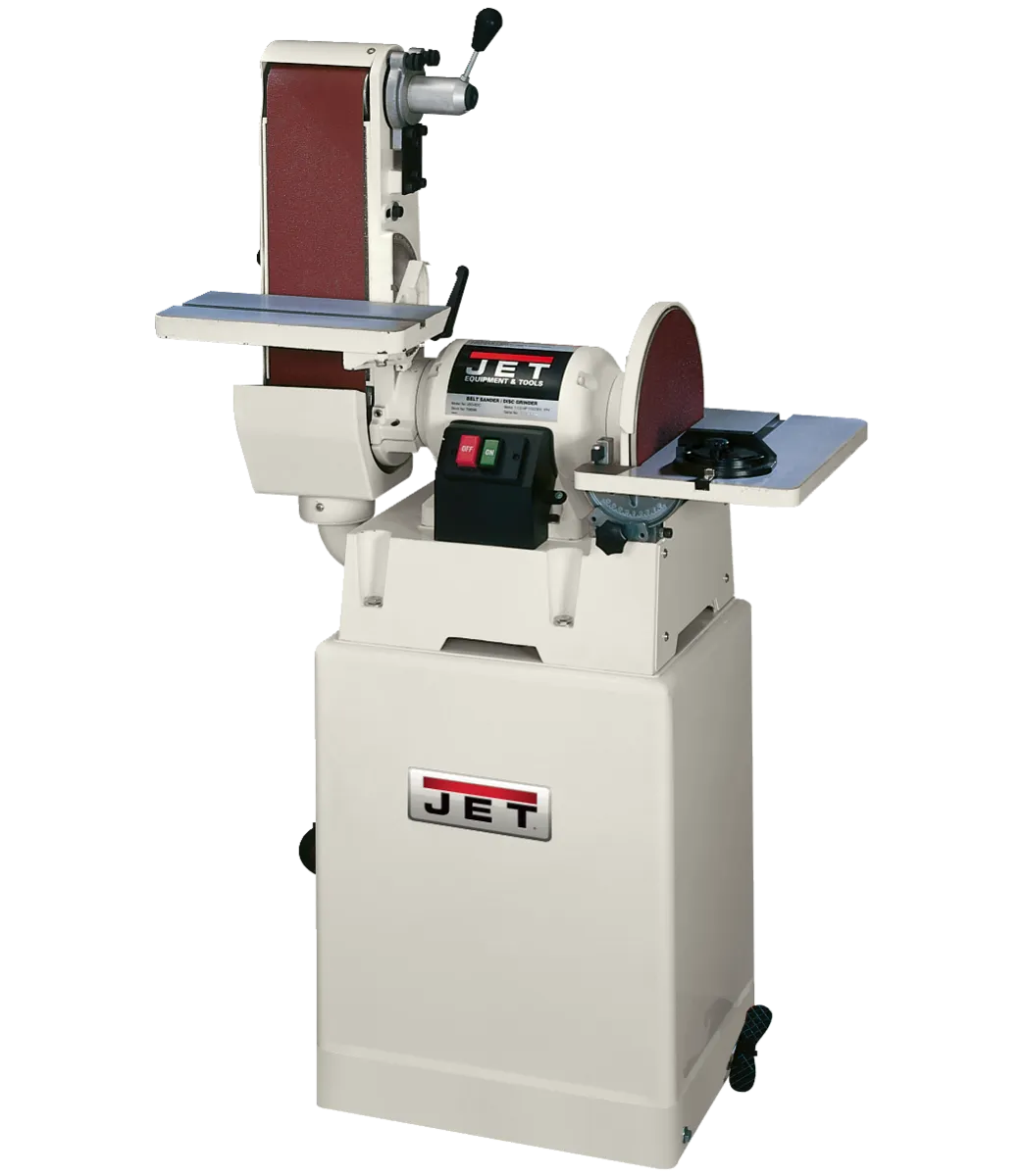 JSG-6CS, 6" x 48" Belt / 12" Disc Sander with Closed Stand
