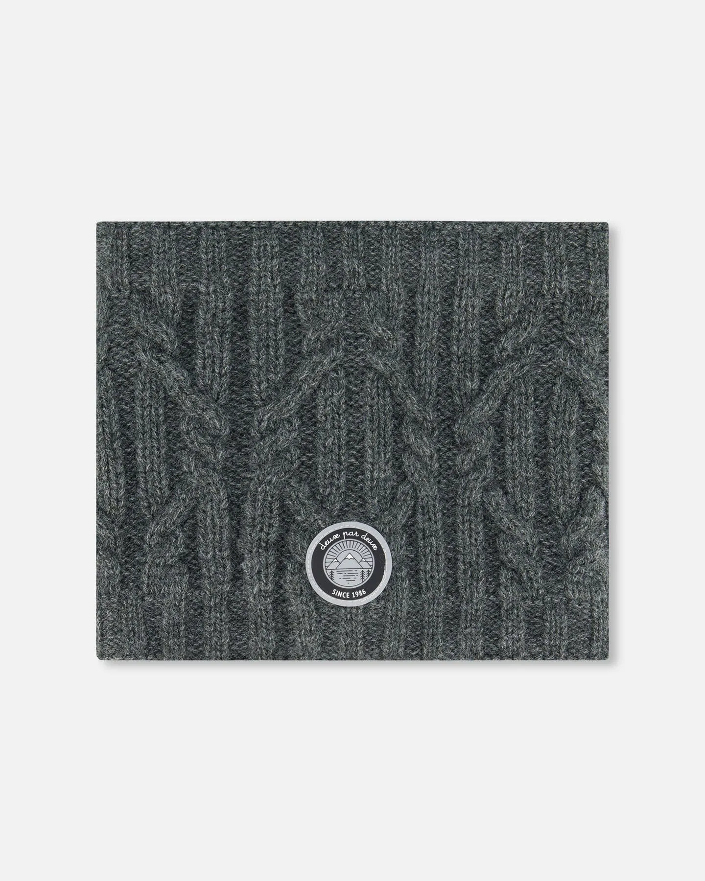 Knit Neckwarmer Dark Gray