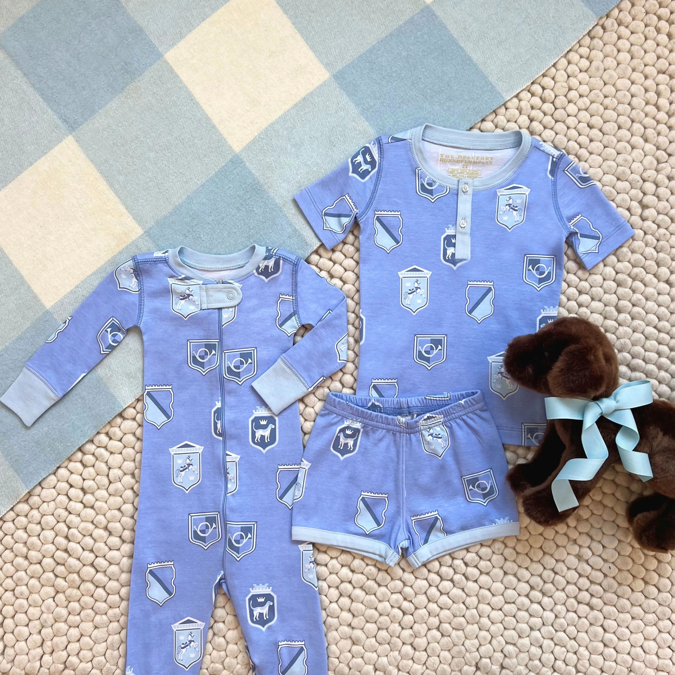 Knox's Night Night - Cricket's Coat of Arms (Blue) with Buckhead Blue