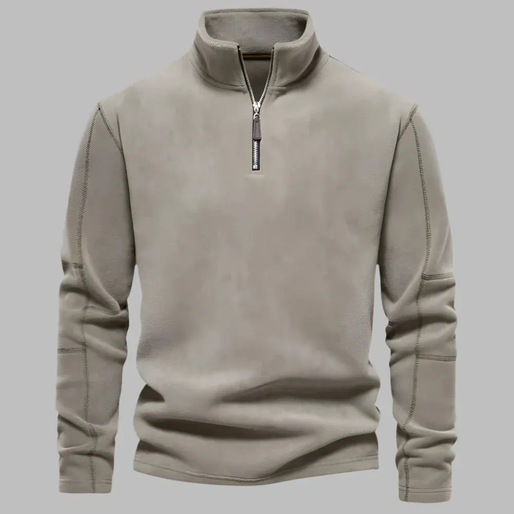 Liam Fleece Troyer| Bequemer Herrenpullover mit Reißverschluss
