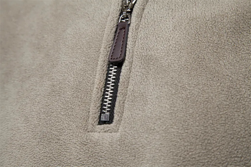 Liam Fleece Troyer| Bequemer Herrenpullover mit Reißverschluss