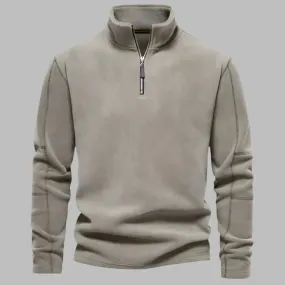 Liam Fleece Troyer| Bequemer Herrenpullover mit Reißverschluss