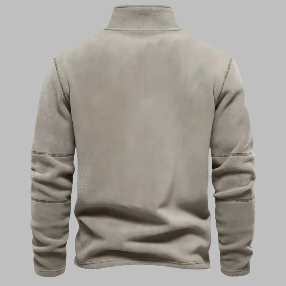 Liam Fleece Troyer| Bequemer Herrenpullover mit Reißverschluss