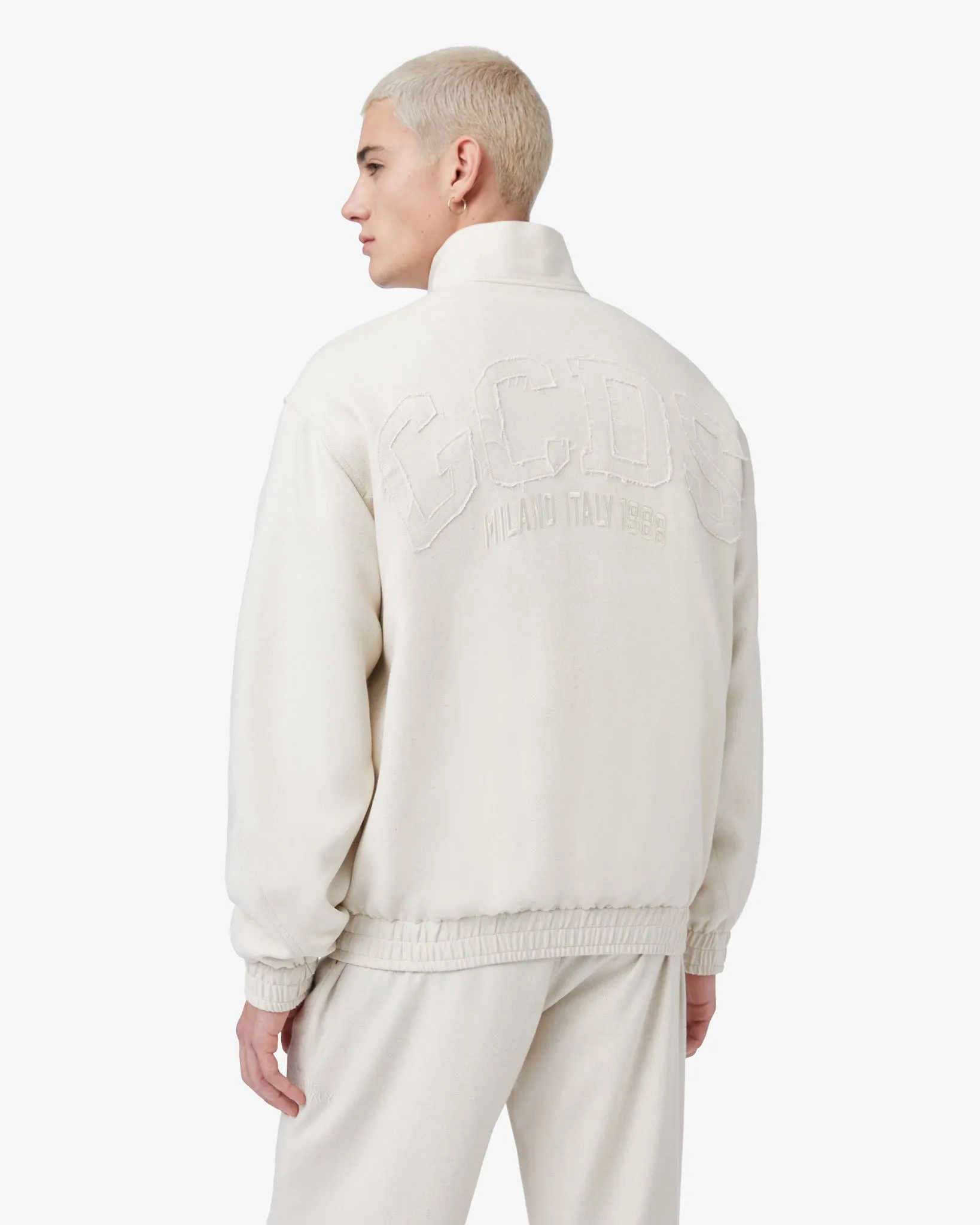 Linen Blend Logo Tracktop
