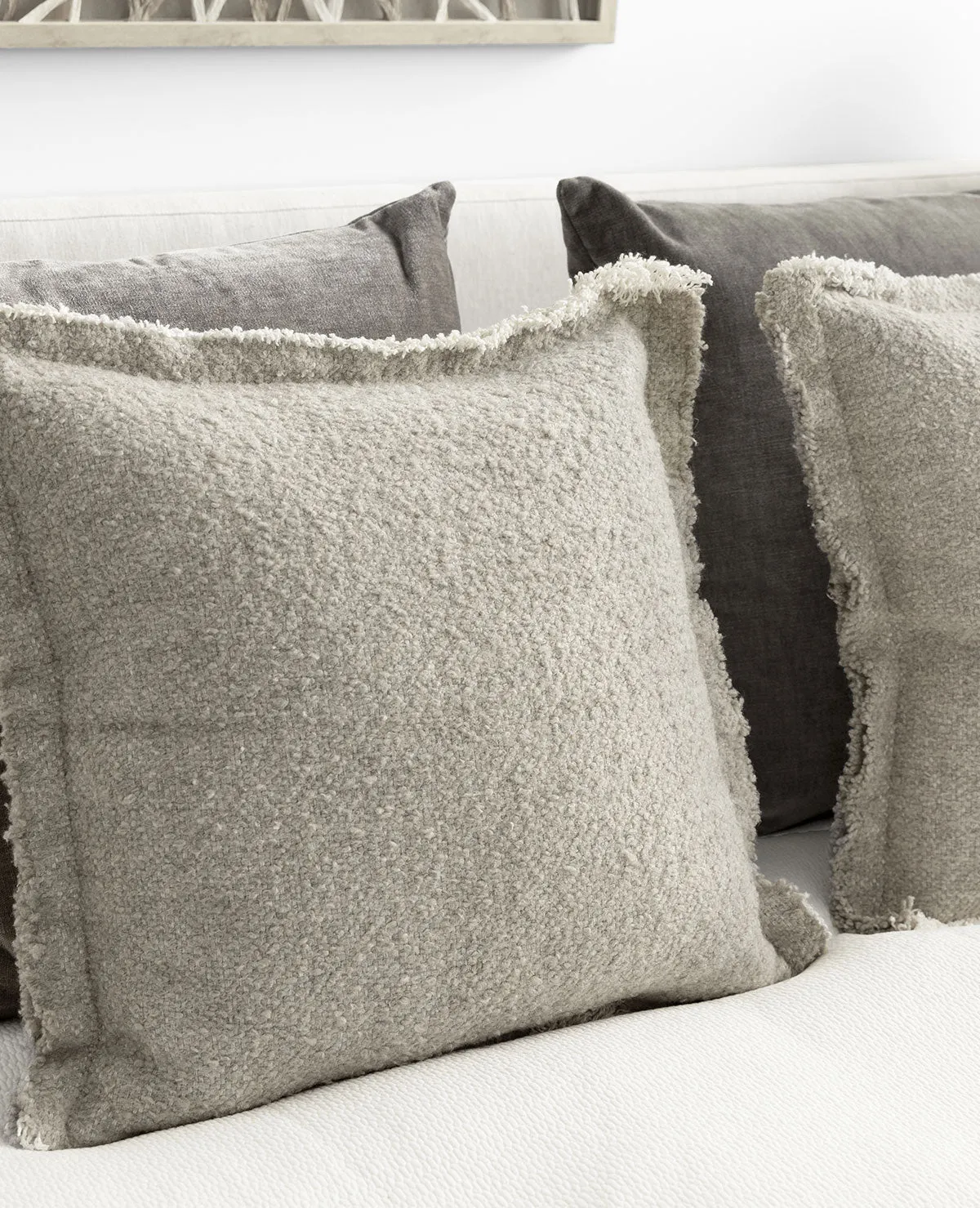 Linen/Wool Cushion Oatmeal