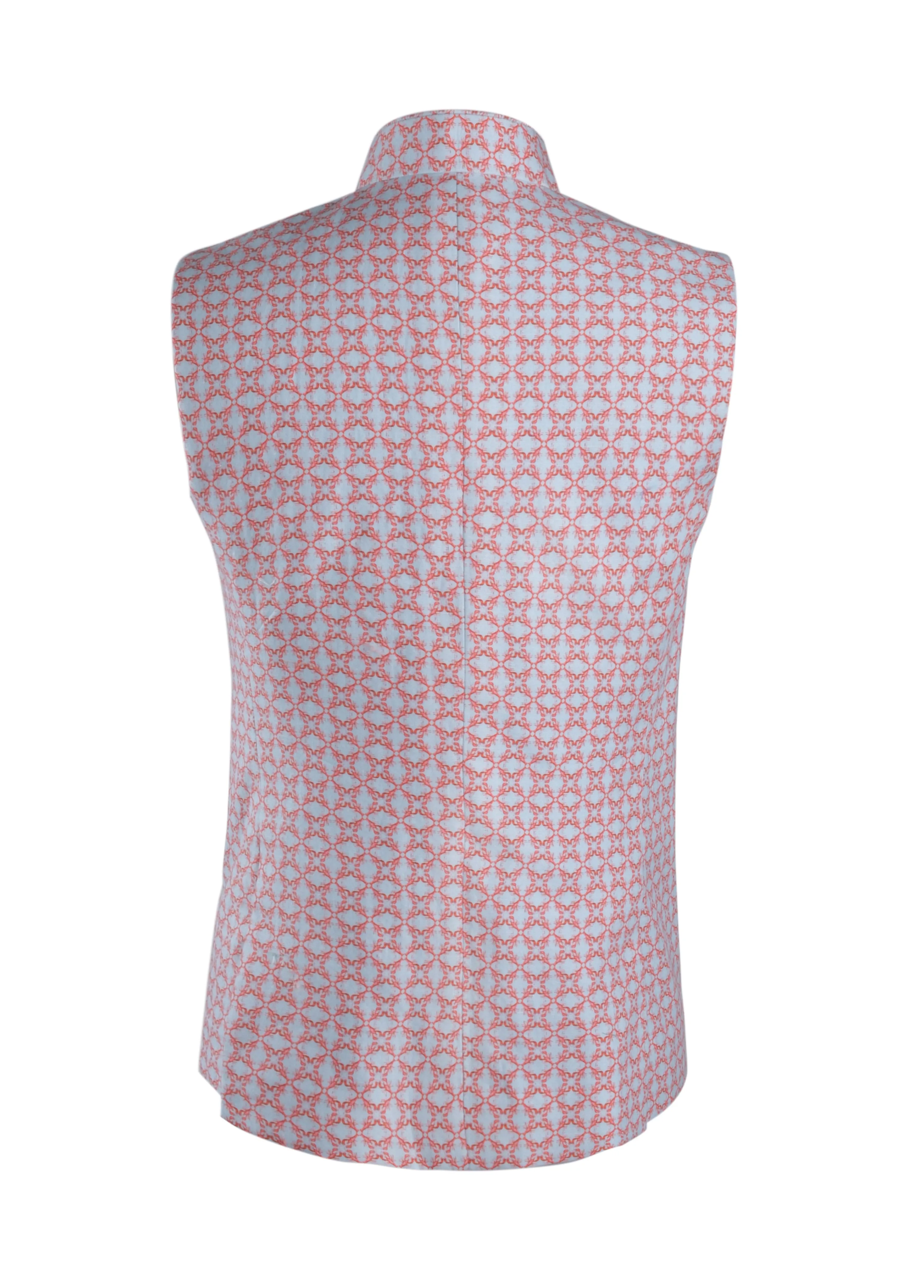 Lobster Nehru Jacket in Linen