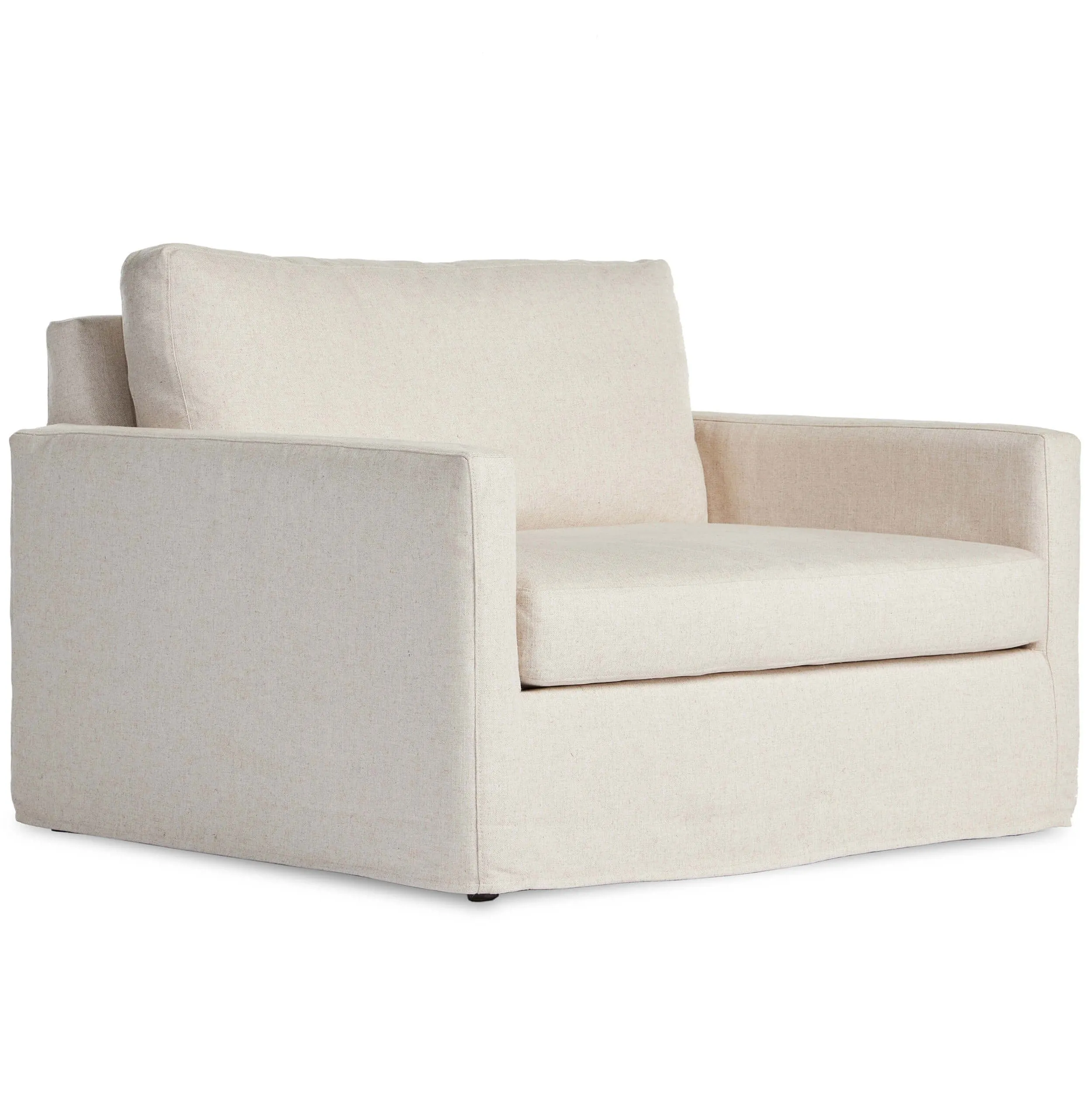 Maddox Slipcover Chair and a Half, Evere Oatmeal
