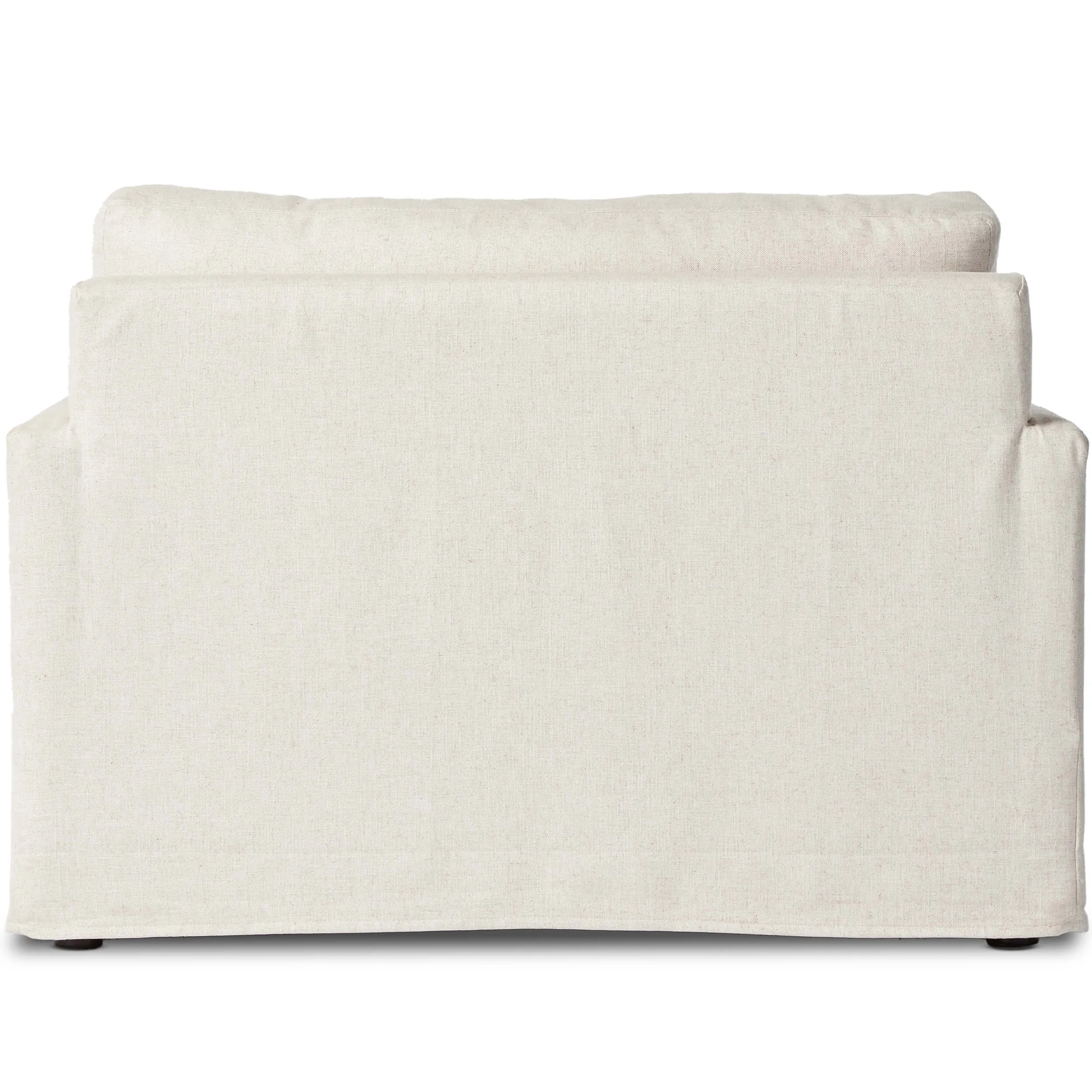 Maddox Slipcover Chair with Ottoman, Evere Oatmeal