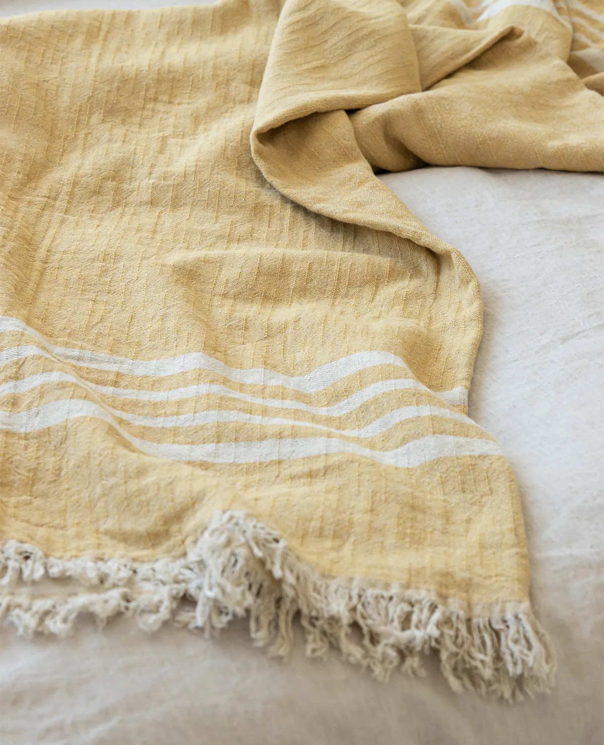 Marlo Turkish Throw Ochre
