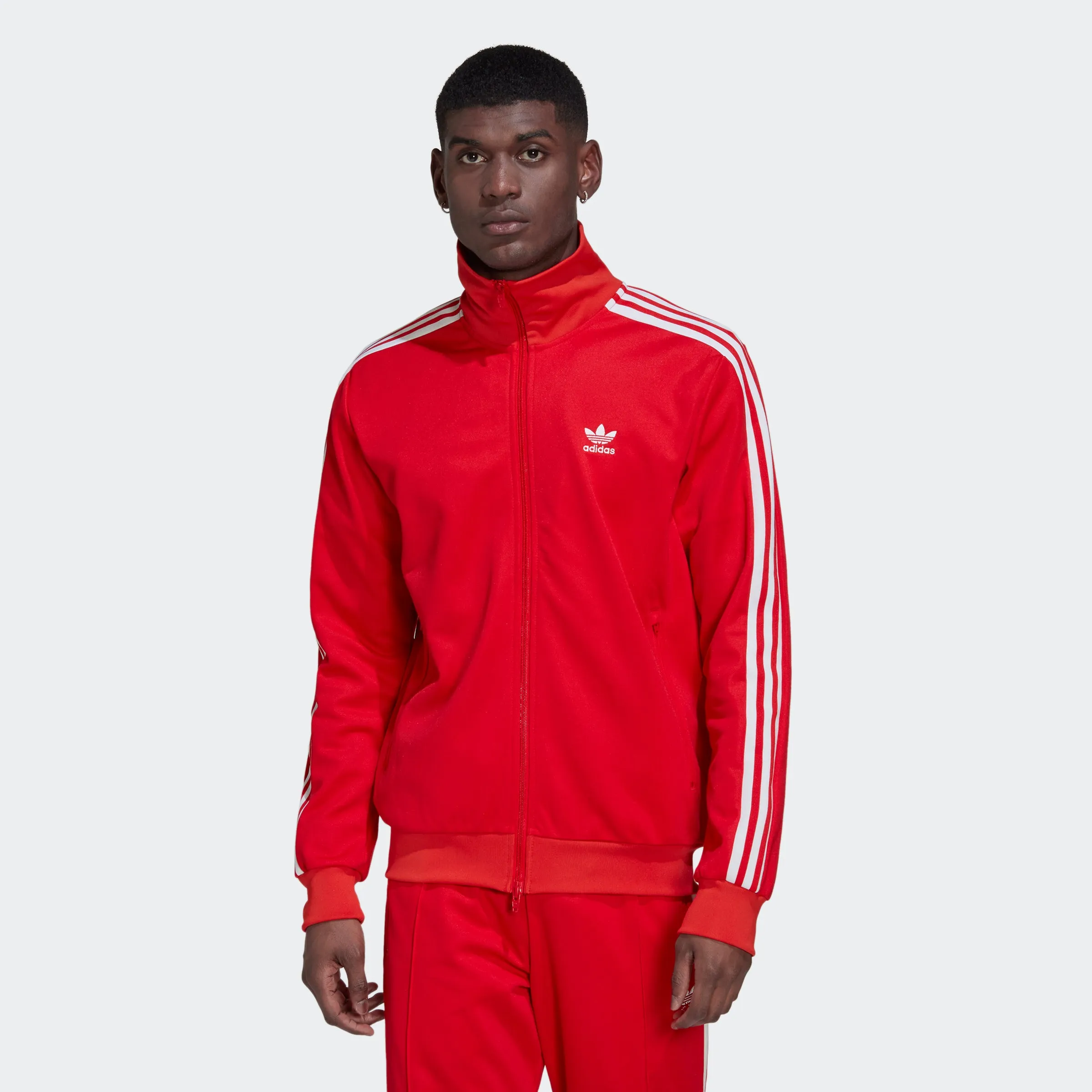 Men's adidas Originals Adicolor Classics Beckenbauer Track Jacket Red