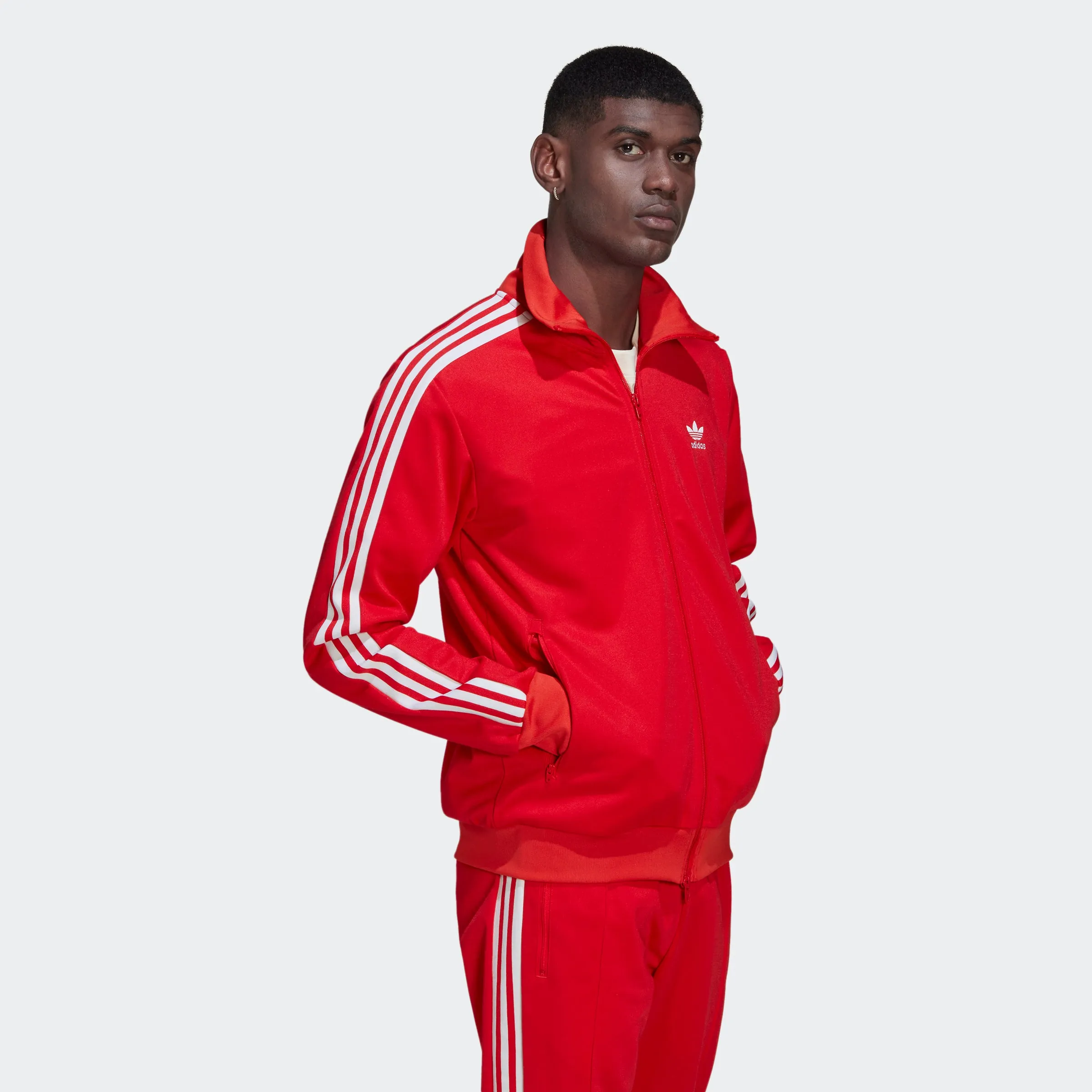 Men's adidas Originals Adicolor Classics Beckenbauer Track Jacket Red