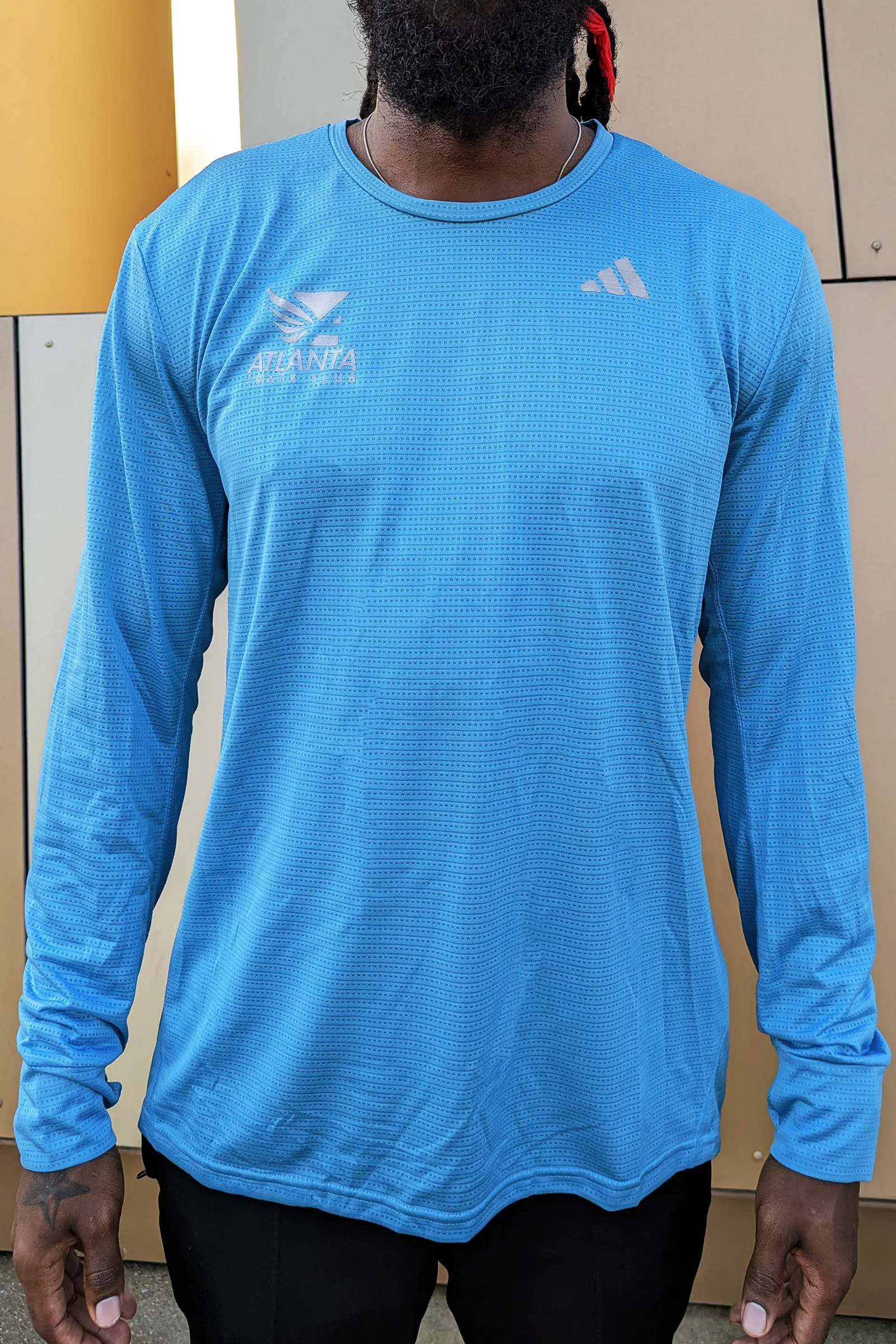 Men's Own the Run LS Tee - Preloved Blue