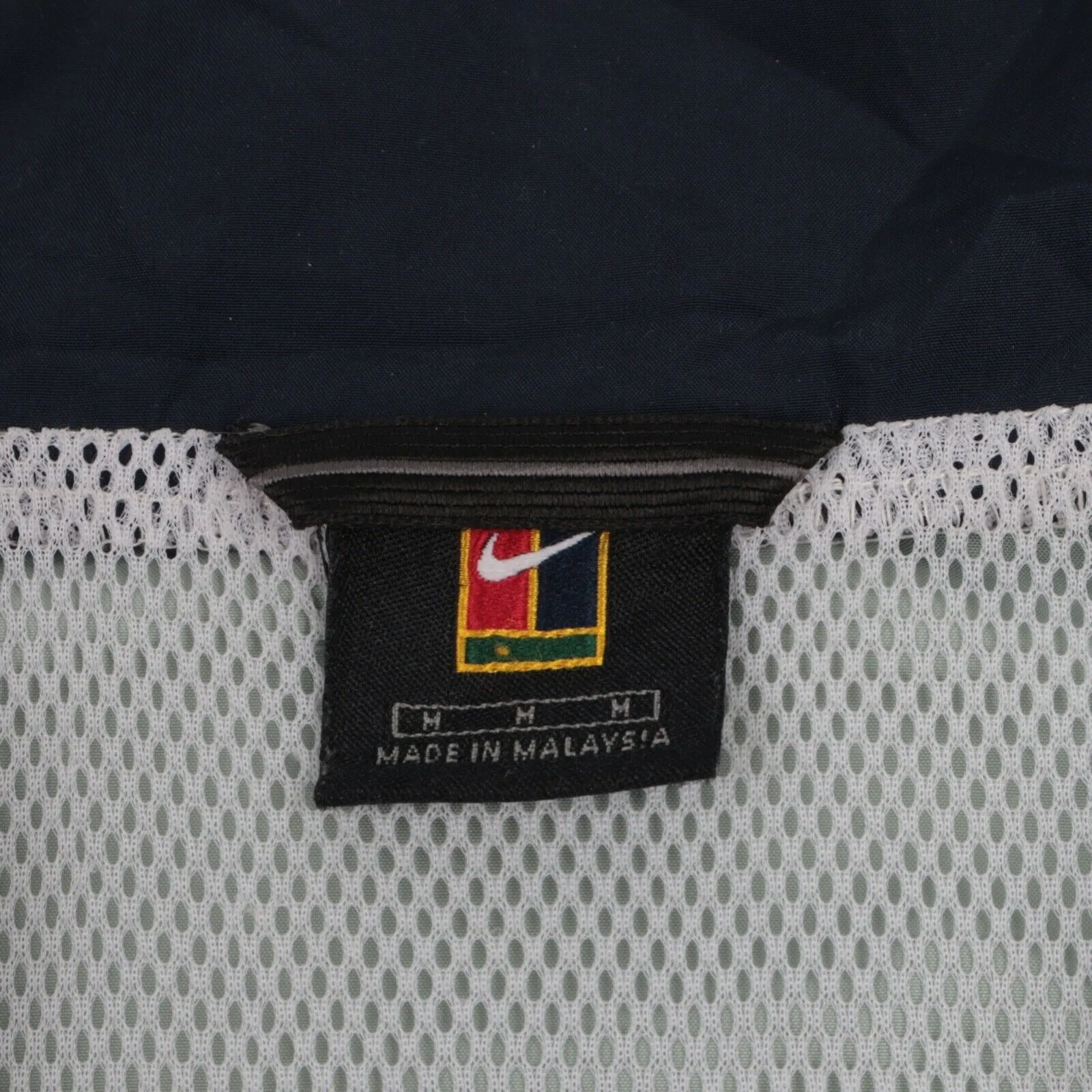 Men's Vintage NIKE Court Grey Track Zip Jacket Size M