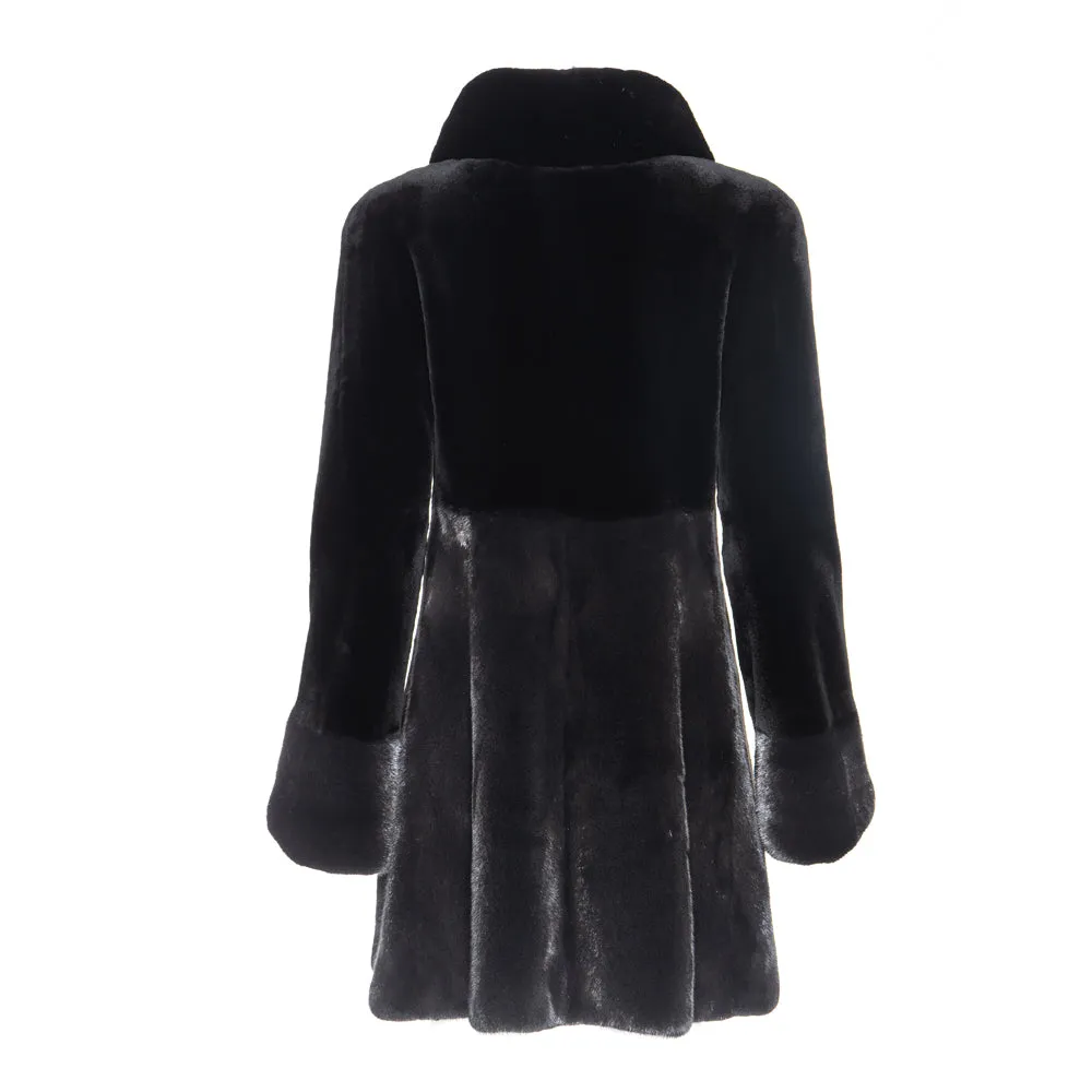 MILAN Sheared mink fur jacket