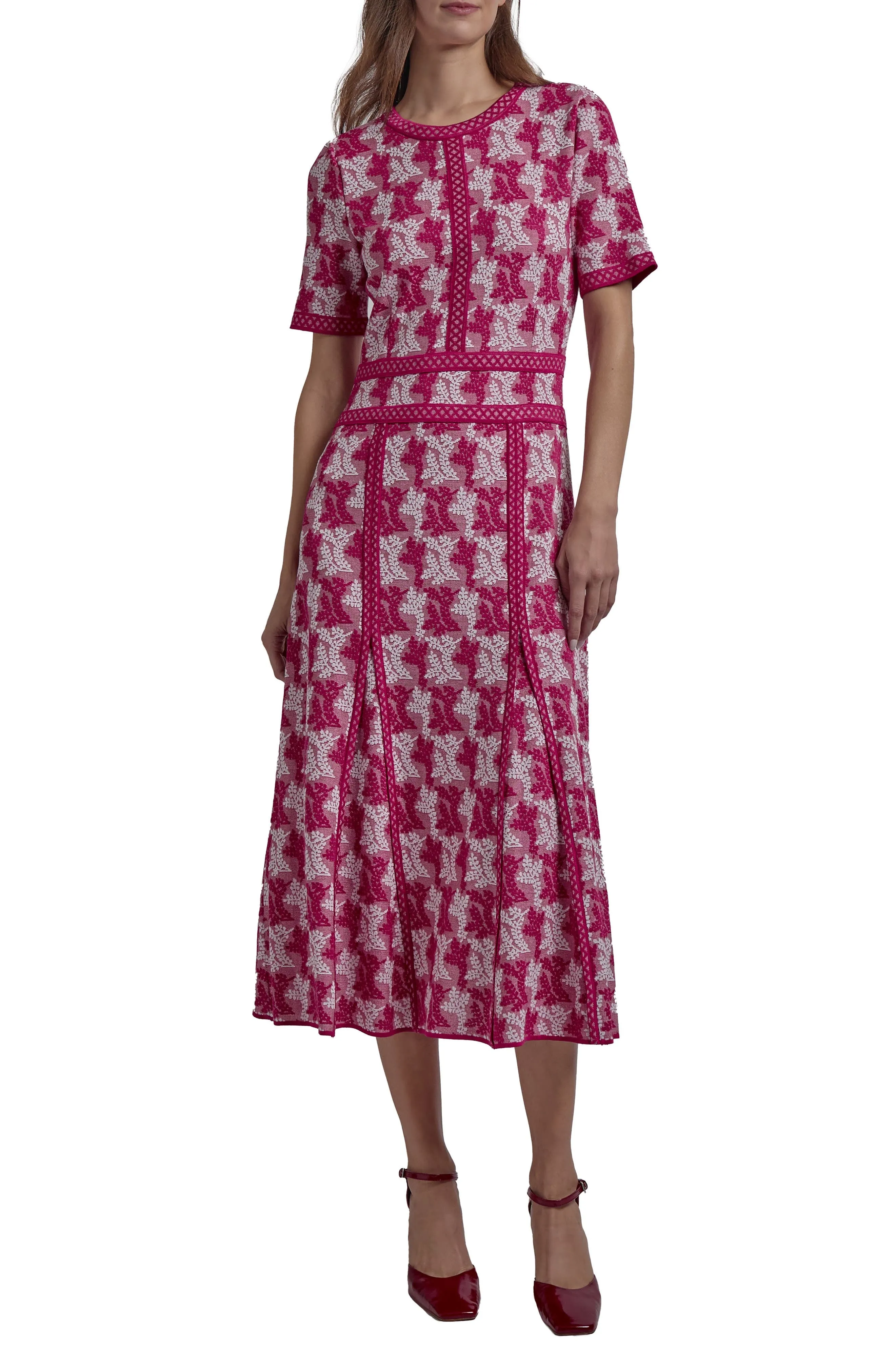 Misook A-Line Midi Dress