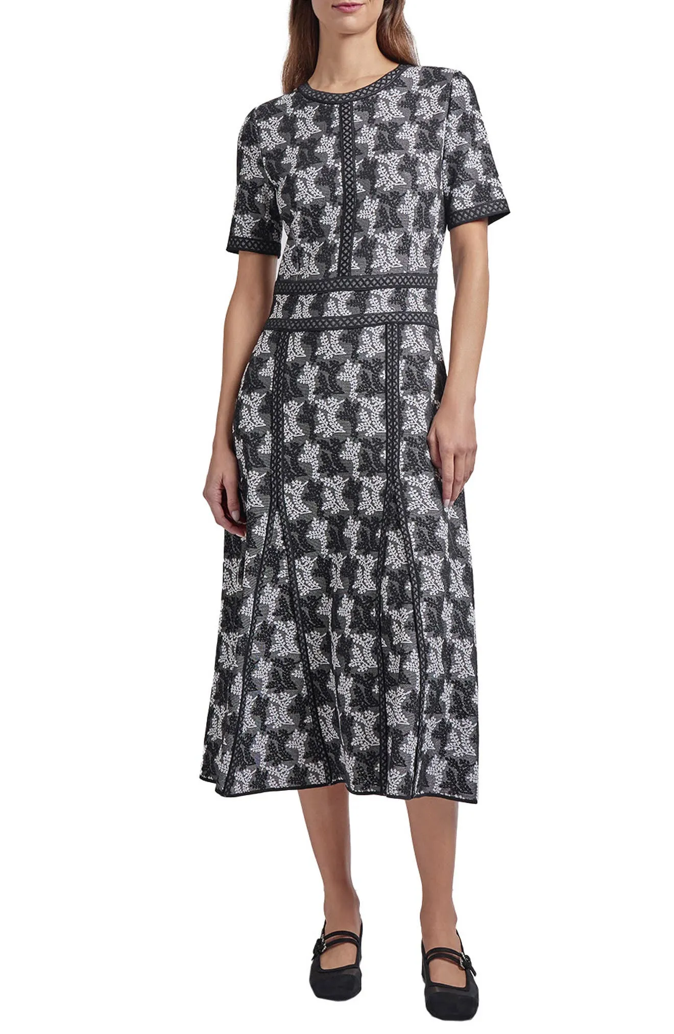 Misook A-Line Midi Dress