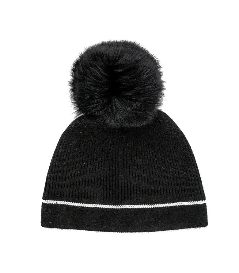 Mitchie's Matchings Knit Hat with Crystal Trim