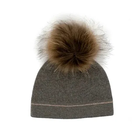 Mitchie's Matchings Knit Hat with Crystal Trim