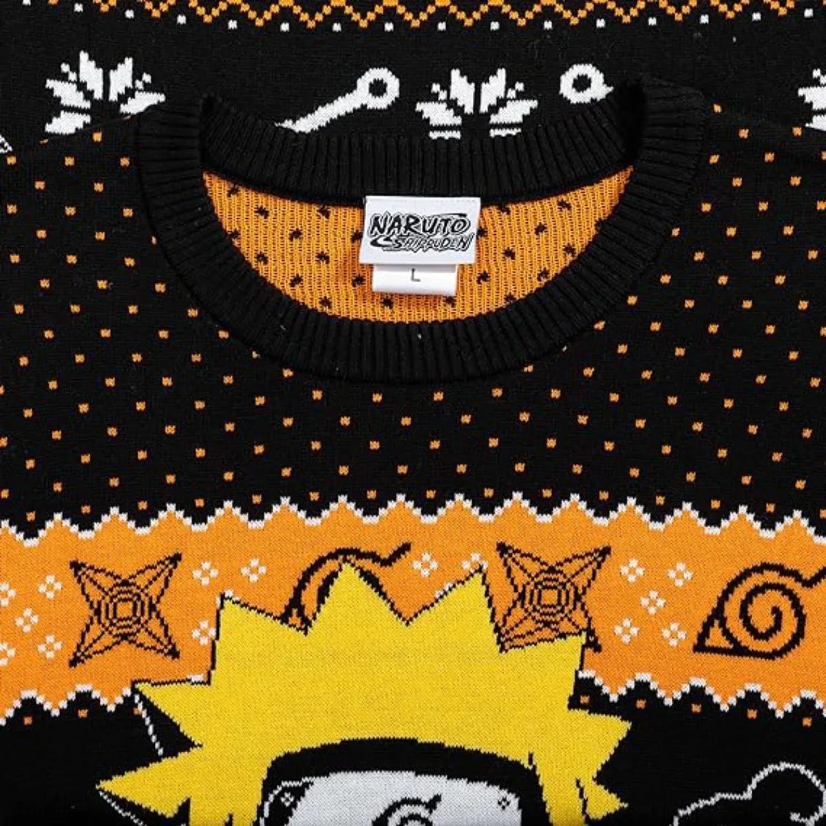 Naruto Ugly Christmas Sweater JulesRoche Anime Ramen Sasuke