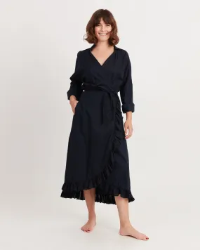 Navy Wrap Dress