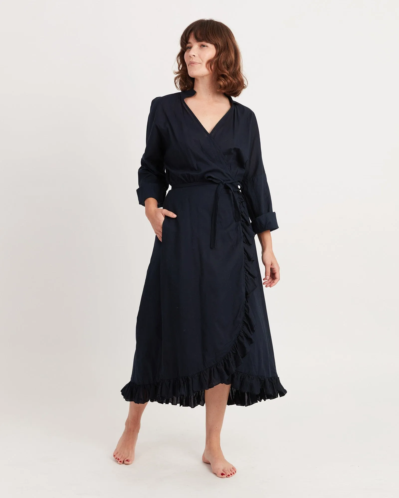Navy Wrap Dress