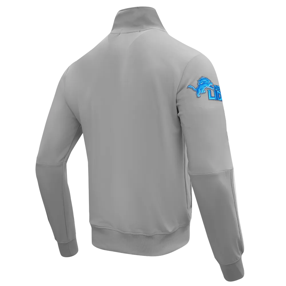 NFL DETROIT LIONS CLASSIC MEN'S DK TRACK JACKET (GRAY)