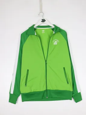 Nike Track Jacket Fits Mens Large Green Full ZIp Athletic