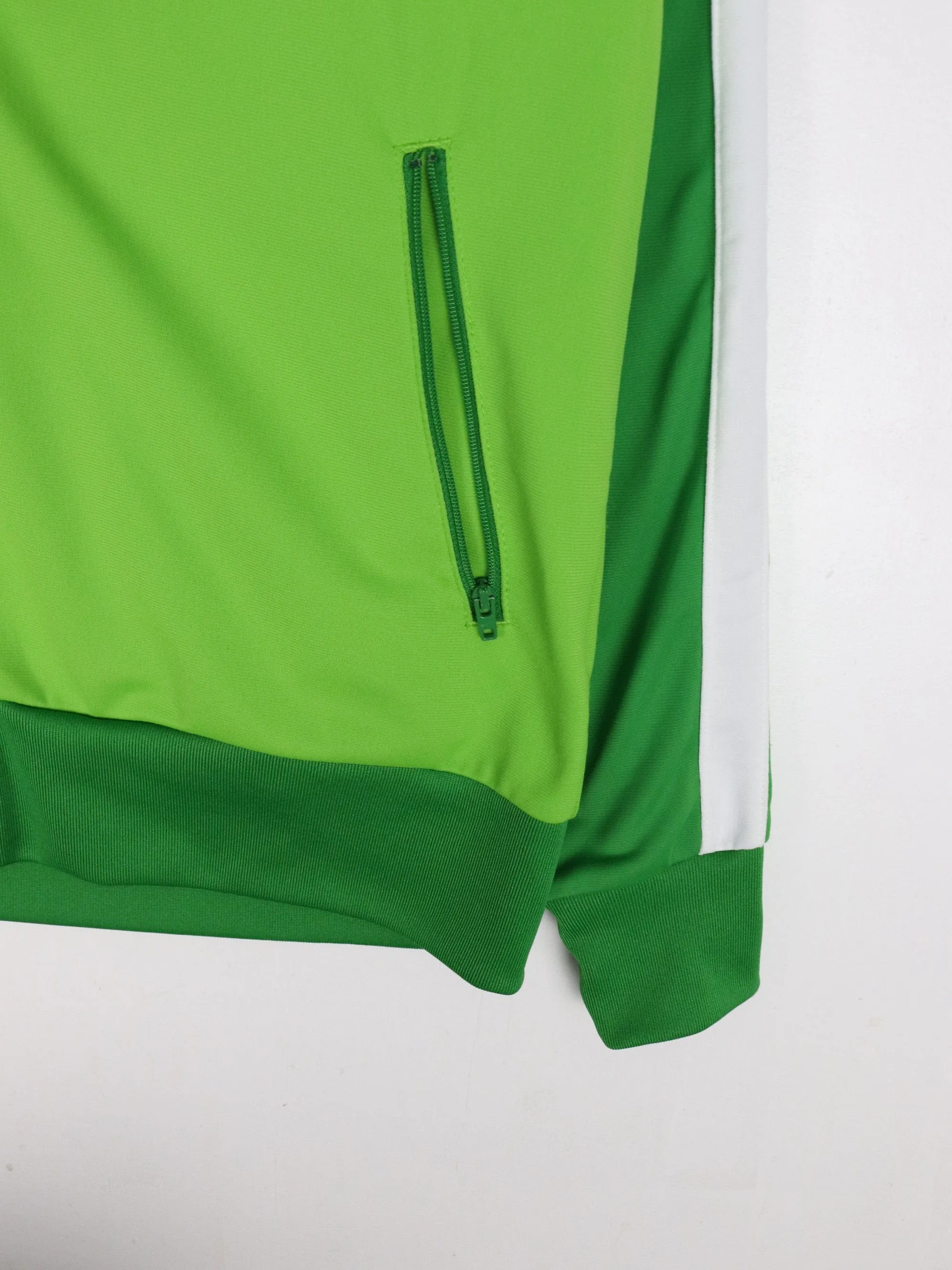Nike Track Jacket Fits Mens Large Green Full ZIp Athletic